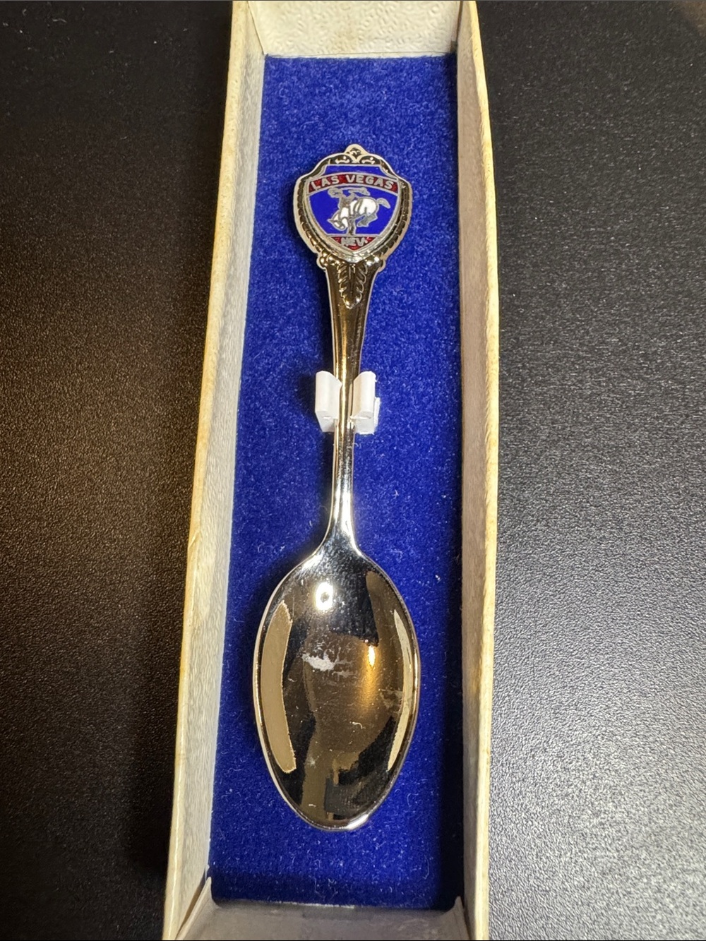 Vintage Las Vegas Sterling Handle Souvenir Collector Spoon In Box